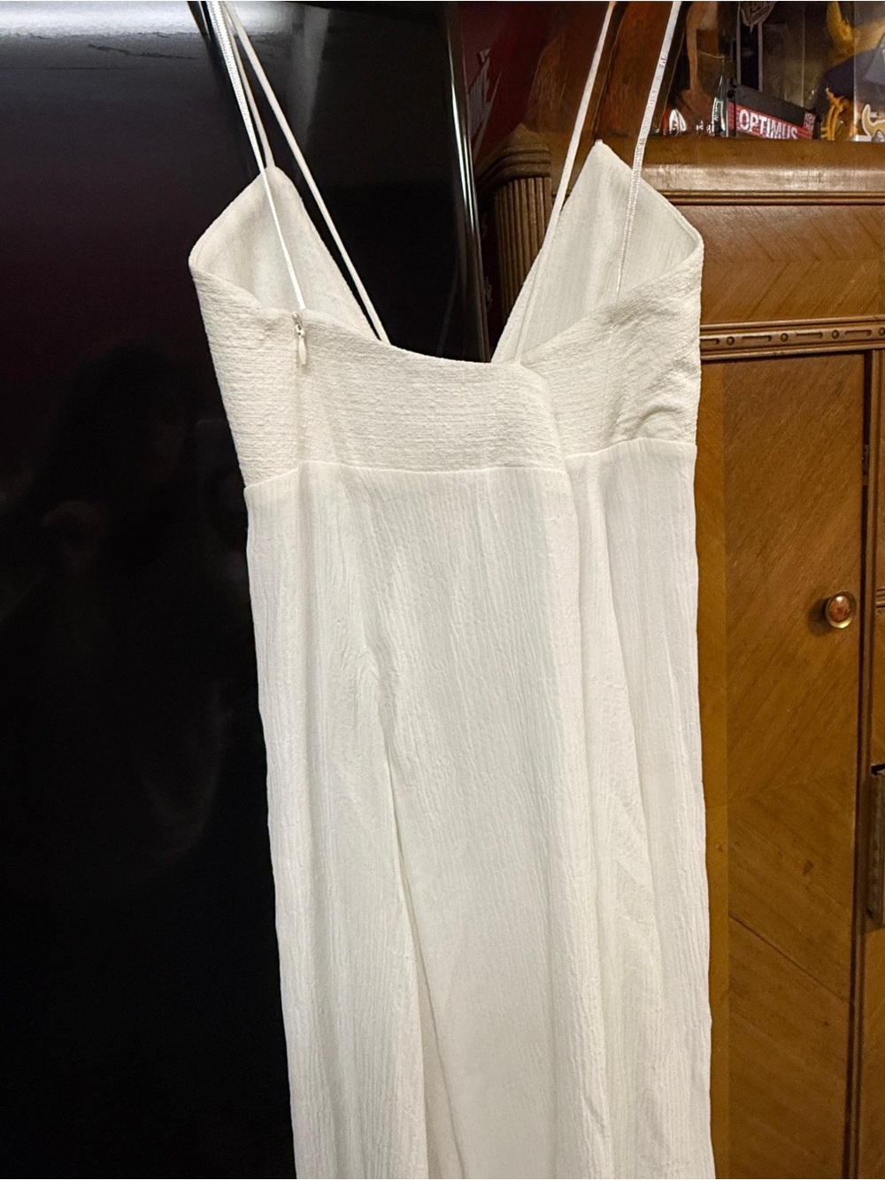 Zara White Maxi Slip Dress - Picture 6 of 7